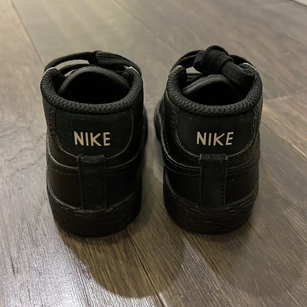 Nike Blazer Mid TD toddlers Infant Shoes Sneakers black 375492 001 new Size 4C 4
